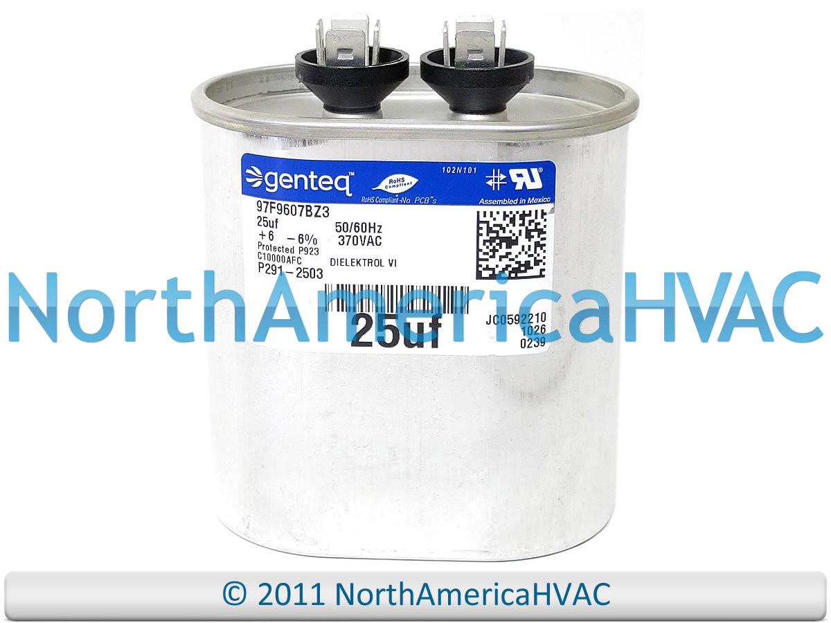 Capcom Capacitor 25 uf 370 Volt Fits Carrier Bryant Payne