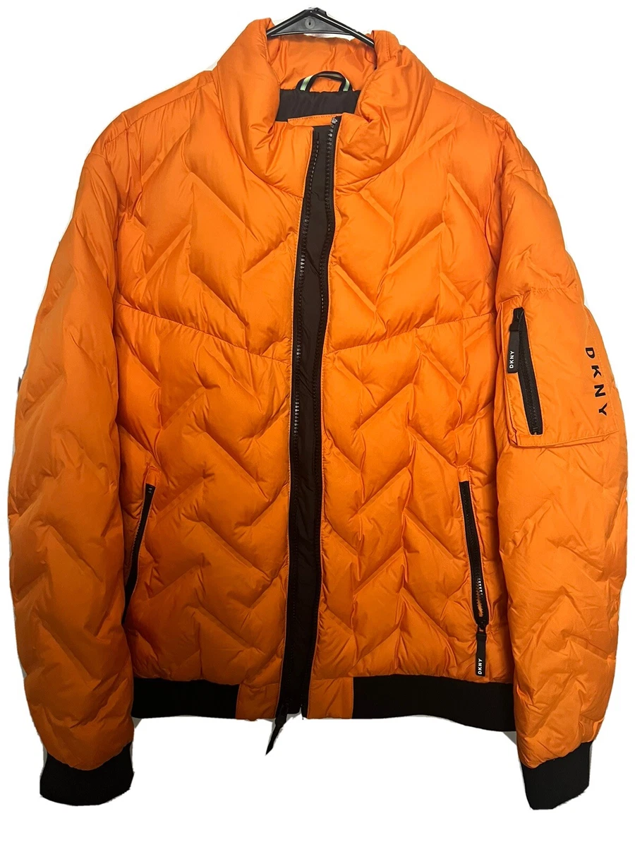 DKNY Orange Puffer Winter Coat/Jacket | eBay