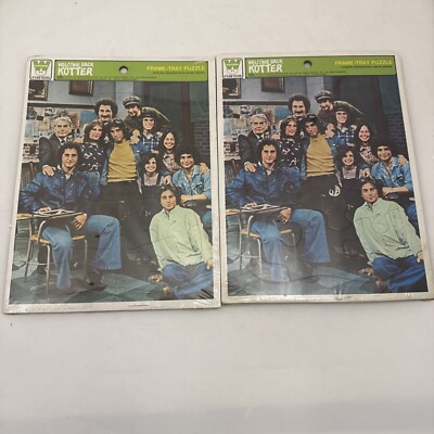 VINTAGE WELCOME BACK KOTTER 1977 WHITMAN Puzzle - New And Sealed - Two of Them !
