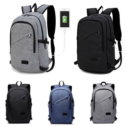 Unisex School Large Backpack Travel Rucksack Shoulder Laptop Bag USB Travel Bags - Picture 2 of 116