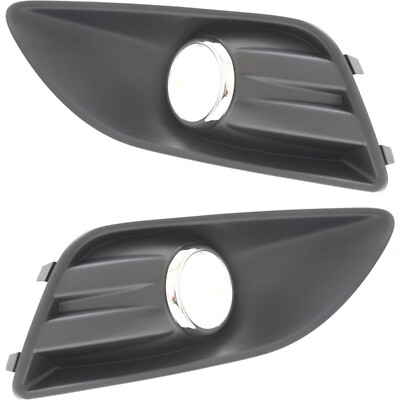 Fog Light Trim Set Compatible with 2013-2016 Ford C-Max