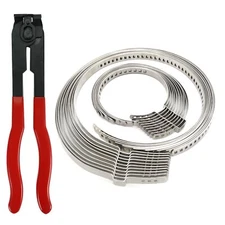 For Auto / ATV CV Joint Axle Boot Clamp Pliers Tool with 20 Crimp Bands Replace