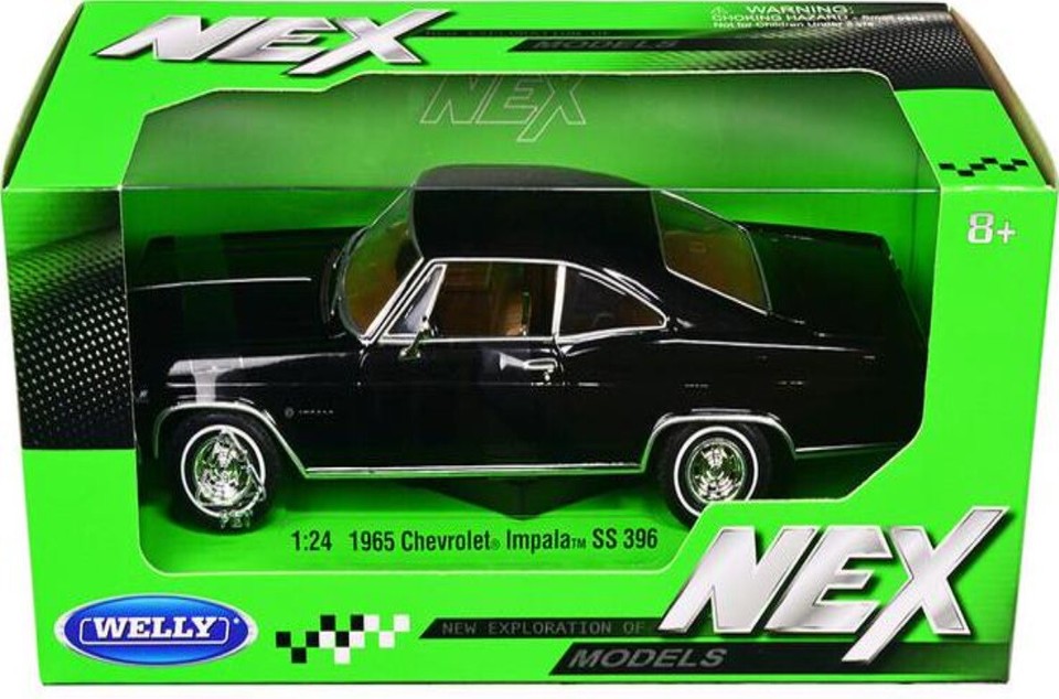 Chevrolet Impala SS 396 1965 Plata Welly Escala 1/24 | México Autos A Escala