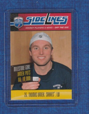 2009-10 Upper Deck Be A Player Hockey Sidelines # S57 Thomas Vanek