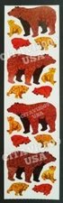 HAMBLY STUDIOS STICKERS PRISMATIC GLITTER BEARS * MAMA BEAR & CUBS VINTAGE RARE 