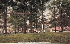 Lockport Joliet Illinois IL Play Ground Dellwood Amusement Park Vtg Postcard E56