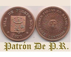 PUERTO RICO 10c PATTERN 1890 PATRON 100% EXACT REMAKE Coin Cat$8000 Ficha Token — photo 1