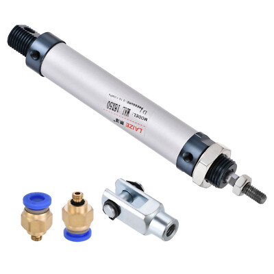 16mm Bore 50mm Stroke Pneumatic Air Cylinder with Y Connector and Fittings
