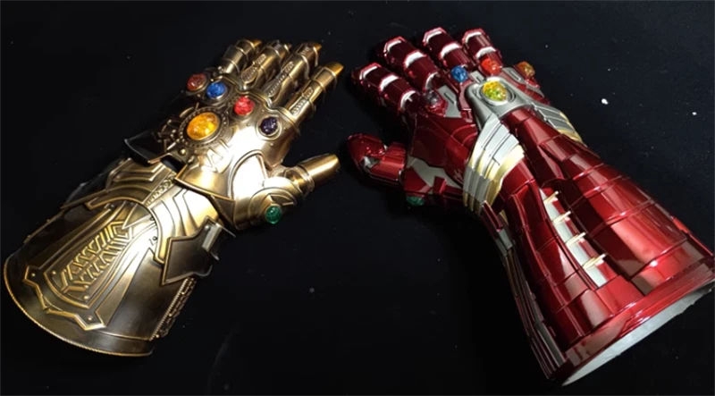 Avengers Thanos Cosplay 1:1 All Metal Wearable Gloves Collectibles Prop Statue - Image 4 of 4