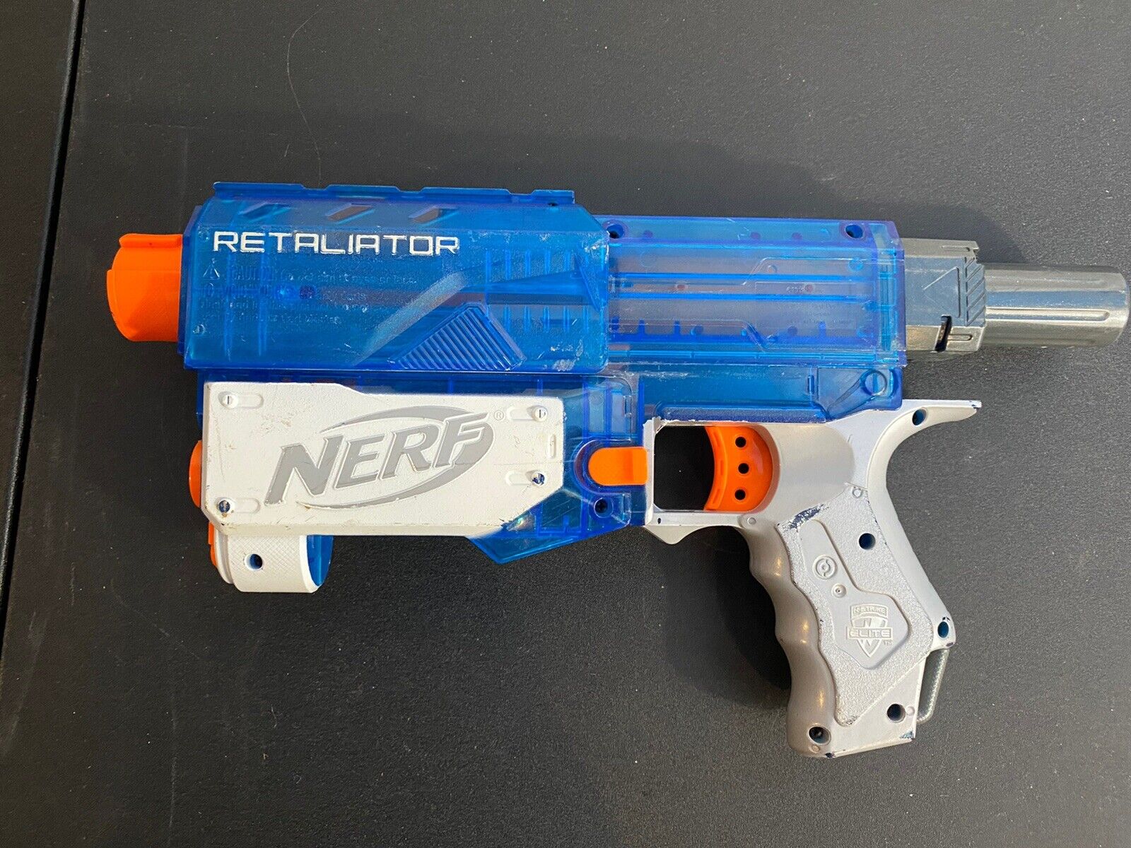 NERF Elite Gun Ice Clear Blue Main Blaster Only | eBay