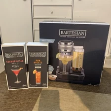 BARTESIAN Duet 2-Bottle Premium Cocktail Machine (Model 55310) with Capsules New