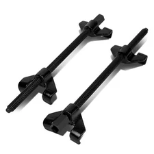2pcs 15" L Black Chrome Vanadium Steel Strut Coil Spring Compressor Suspension
