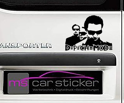Depeche Mode Band Silhouette Art  Auto Aufkleber Violator DM Sticker 18x23cm