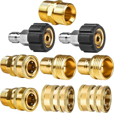 #ad Juego de adaptadores para hidrolavadora kit de desconexión rápida conector gir $28.99