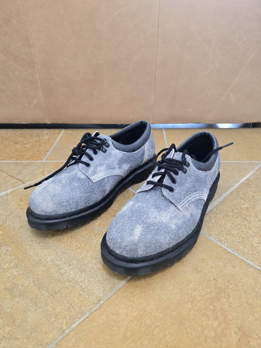 Dr. Martens 8053 Grey Dye Stonewashed Hairy Suede Oxford  display picture 2