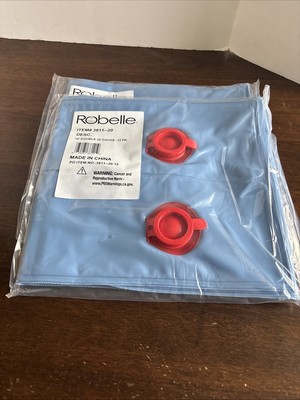 Robelle Pool Covers 10' 12-Pack Winter Double-Chamber Premium Water Tubes Blue