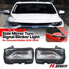 Side Wing Blinker Mirror Lamps Turn Signal Lights For Chevrolet Malibu 2016-2024