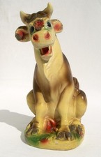 Vintage 10 Chalkware Ferdinand The Bull Carni...