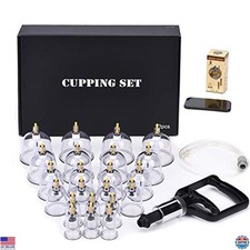 Professional Cupping Set with Vacuum Pump, 22 Cups for Acupoint Therapy