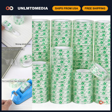 Crystal Clear Transparent Tape - 60 Rolls, 3/4" x 1000" - Gift Wrapping Office