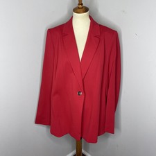 Blazer giacca da sera rosso Marina Rinaldi nuovo più taglia 20