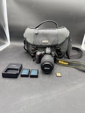 MINT BARELY USED 1503 SHUTTER Nikon D3100 DSLR  AF-S DX NIKKOR 55-200mm VR Lens