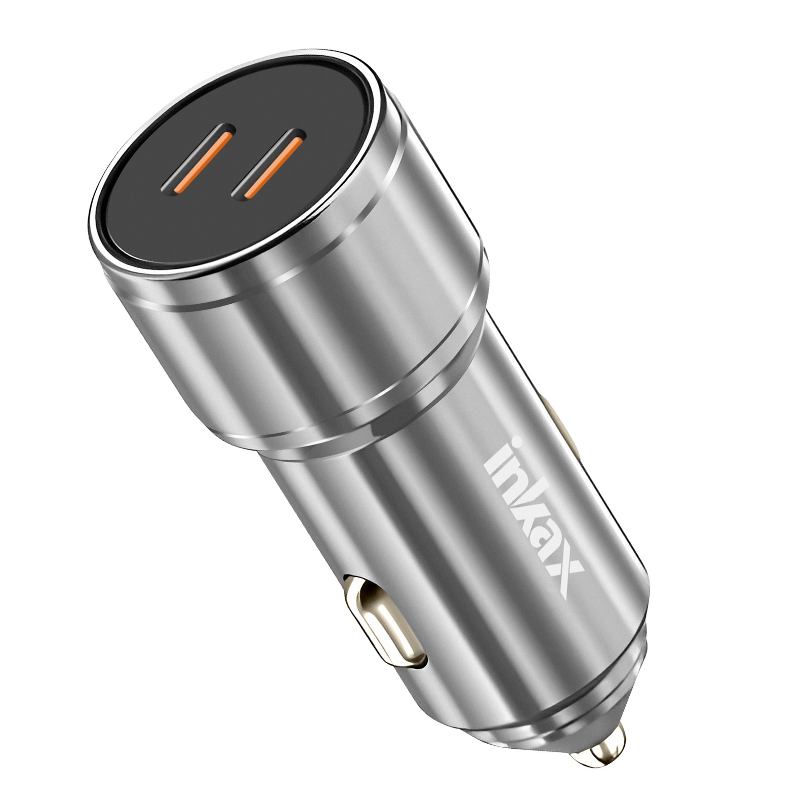 Chargeur allume-cigare 60W métal double port USB-C pour éviter les pannes