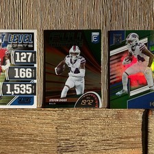 Stefon Diggs 3-card Lot-Score Next Level Stats, Elite Full Throttle & Elite