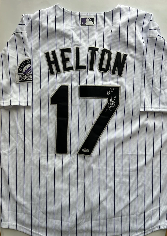 Todd Helton Signed Autographed Jersey Colorado Rockies “HOF 24” Insc PSA/DNA - Image 3 of 4