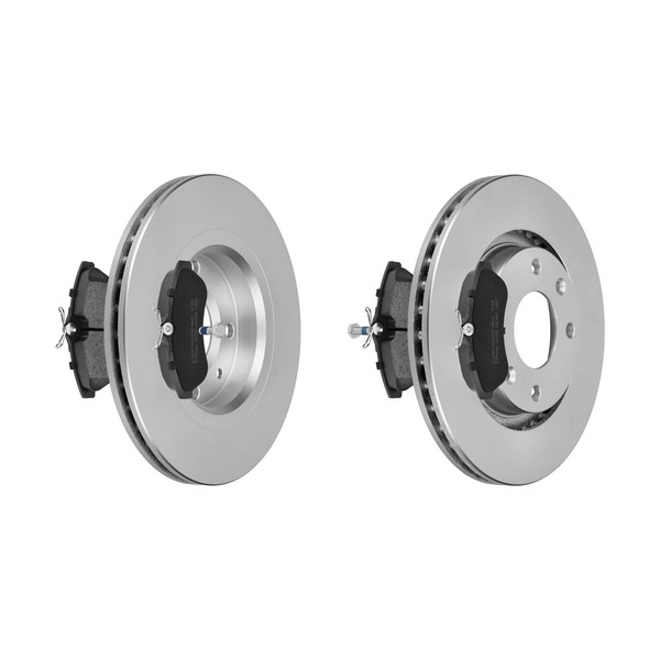 F.Becker Bremsscheiben Ø266MM + BremsbelÄGe Vorne FÜR Citroen C3 I C2 Peugeot-image