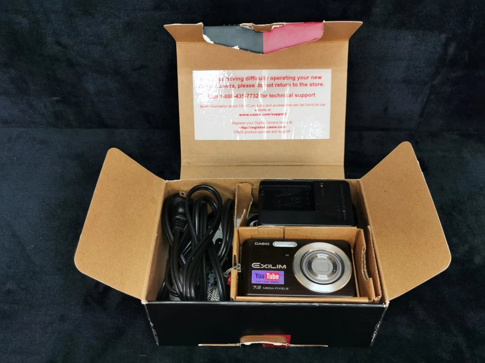 Casio Exilim EX-Z77 7.2MP Digital Camera Full Kit Boxed 3x Zoom VGC Tested - Image 3 of 4