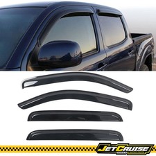 Fits 05-15 Toyota Tacoma Double Cab Acrylic Window Visors Rain Sun Guard 4pc Fits 05-15 Toyota Tacoma Double Cab Acrylic Window Visors Rain Sun Guard 4pc