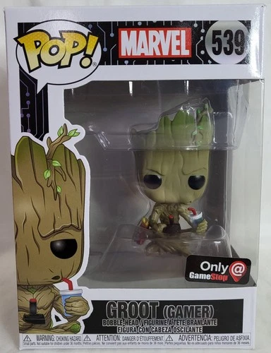 Funko Pop! Vinyl: Marvel - Groot (Gamer) #539 - GameStop Exclusive