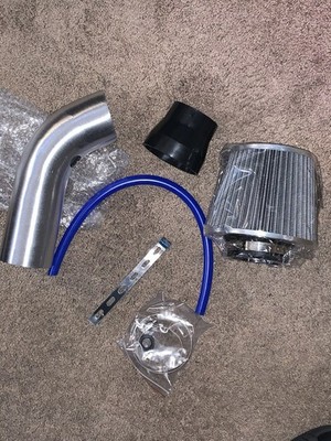 Universal Cold Air Intake Filter Clamp-On Replacement Flange Diagram