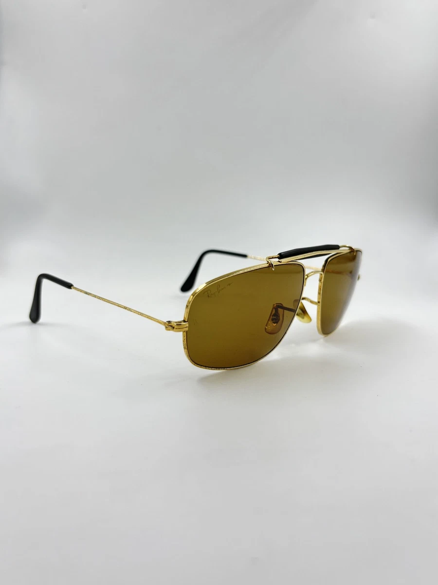 Ray-Ban Gold Gold Vintage Sunglasses for sale | eBay