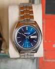 Seiko 5 Actus SS 6106-7640 9173 Blue Dial Vintage Automatic Watch Original Band