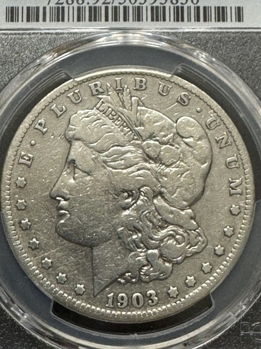 1903-er Morgan Silber Dollar, besseres Datum, PCGS F Detail, kostenloser Versand Angebot
