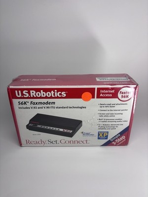 BRAND NEW US Robotics USR5686E 56K V.92 V.90 External Faxmodem - Factory Sealed