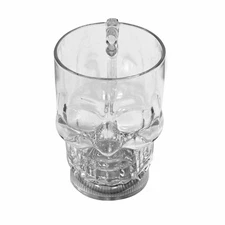 Clear Liquid Activated LED Light Mug Luminescent Cup Glow Party Skull Drinkware