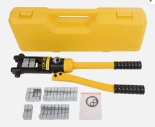 16 Mt Hydraulic Wire Terminal Crimper W/12 Dies Battery Cable Lug Crimping Tool
