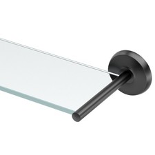 Gatco 5077 Designer II 23" Metal and Glass Bathroom Shelf - Black