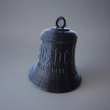 3D Printed AcDc Hells Bell 80's Rock Awesomeness-7 Inches