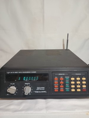 Vintage Realistic Pro 2020 20-112 AM-FM Direct Entry Programmable Scanner