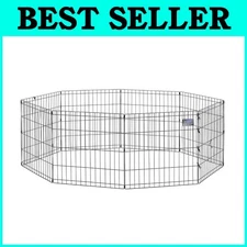 Portable Dog Exercise Pen, Indoor/Outdoor, 24"