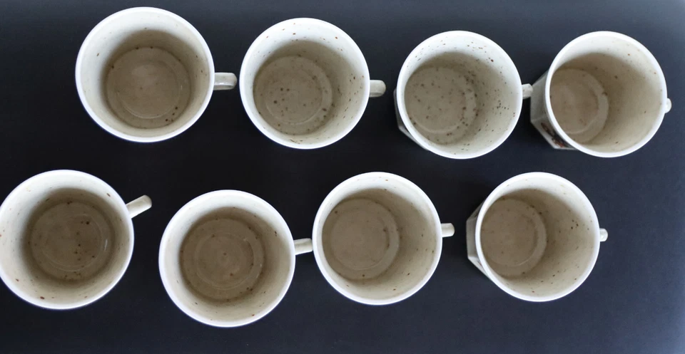 8 Kaffetassen Winterling Marktleuthen Bavaria - Bauernmotiv - ca. 150 ml - Bild 4 von 4