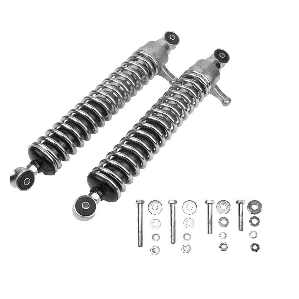 Set Federbeine Stoßdämpfer + Schrauben für Simson S51 S50 S70 Enduro Chrom 360mm - Bild 2 von 2