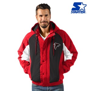 atlanta falcons starter pullover jacket