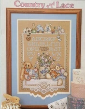 COUNTRY AND LACE Lynn Waters Busa Graph-It Arts Cross-Stitch Book Leaflet Bk43