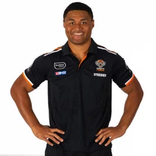 Wests Tigers Media Polo Shirt Sizes Small & Medium Available NRL Steeden SALE 22