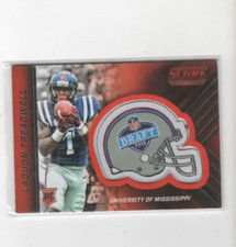 2016 Score Rookie Helmets Laquon Treadwell Helmet Patch Relic Rookie Card RC